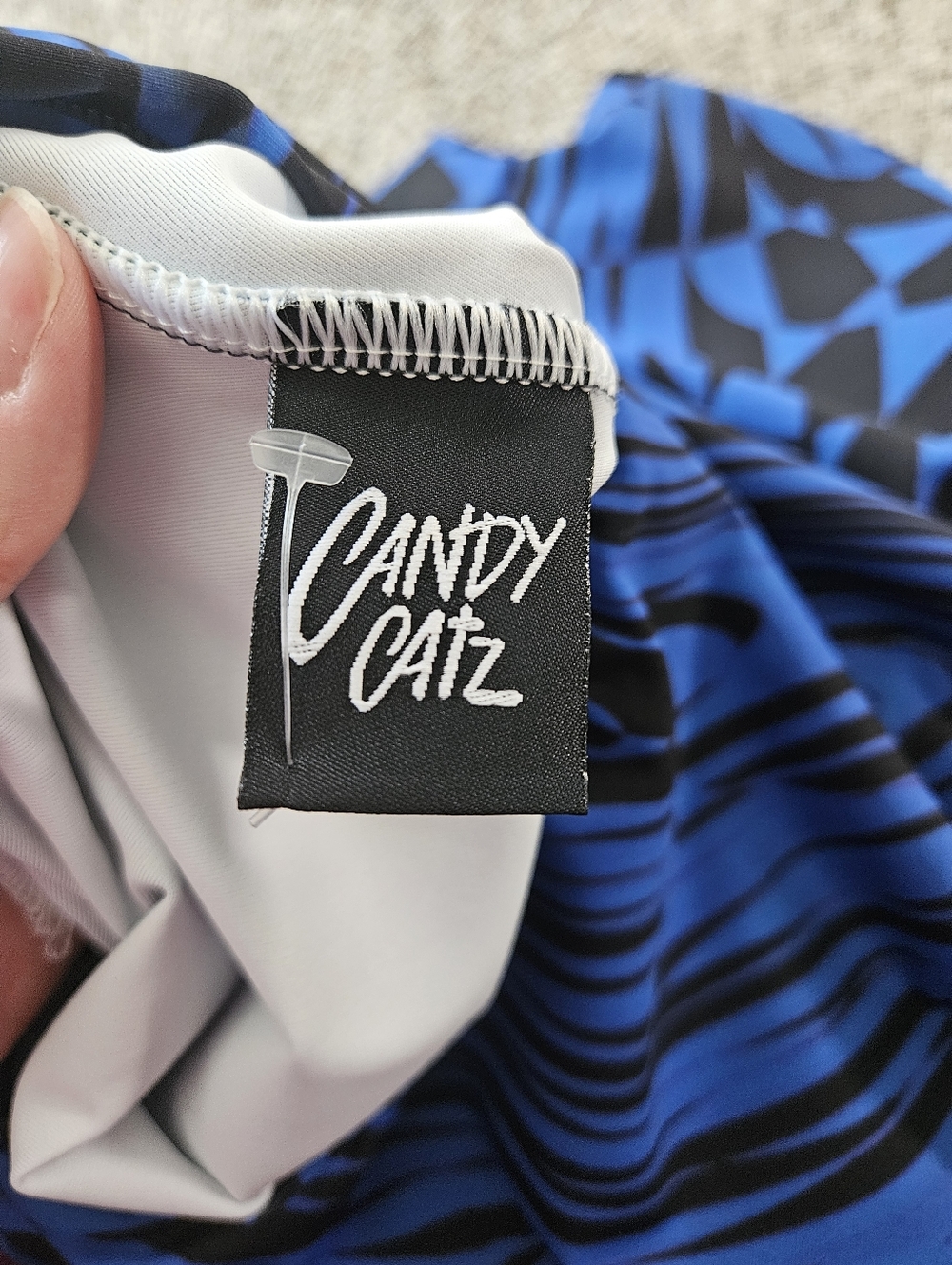 Nwot Candy Catz Refracted Rave Set Blue/Black Size Large - Picture 4 of 10